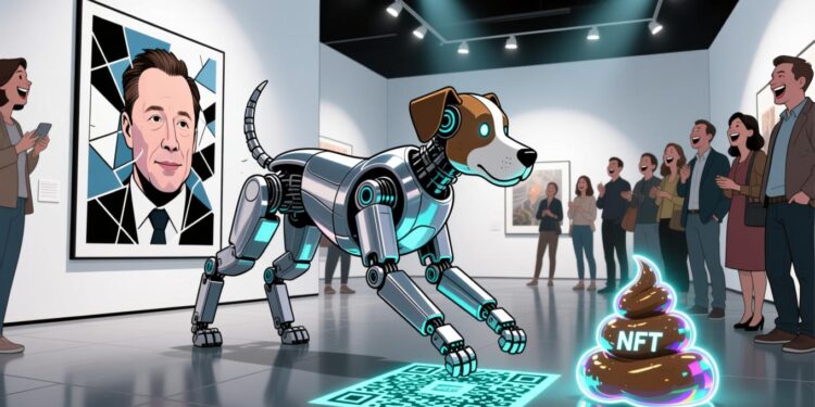 Robotic Dogs Poop NFTs Viral